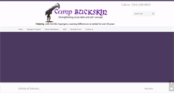 Desktop Screenshot of campbuckskin.com