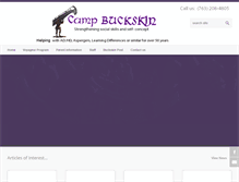 Tablet Screenshot of campbuckskin.com